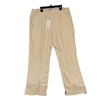 CARLISLE Mirabelle Women's Ivory 100% Silk Pants NEW W TAGS SZ 10 Contemporary