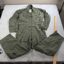 CWU-27/P Flyers Coveralls Mens 40S Green Flight Army Military Aramid Class 1