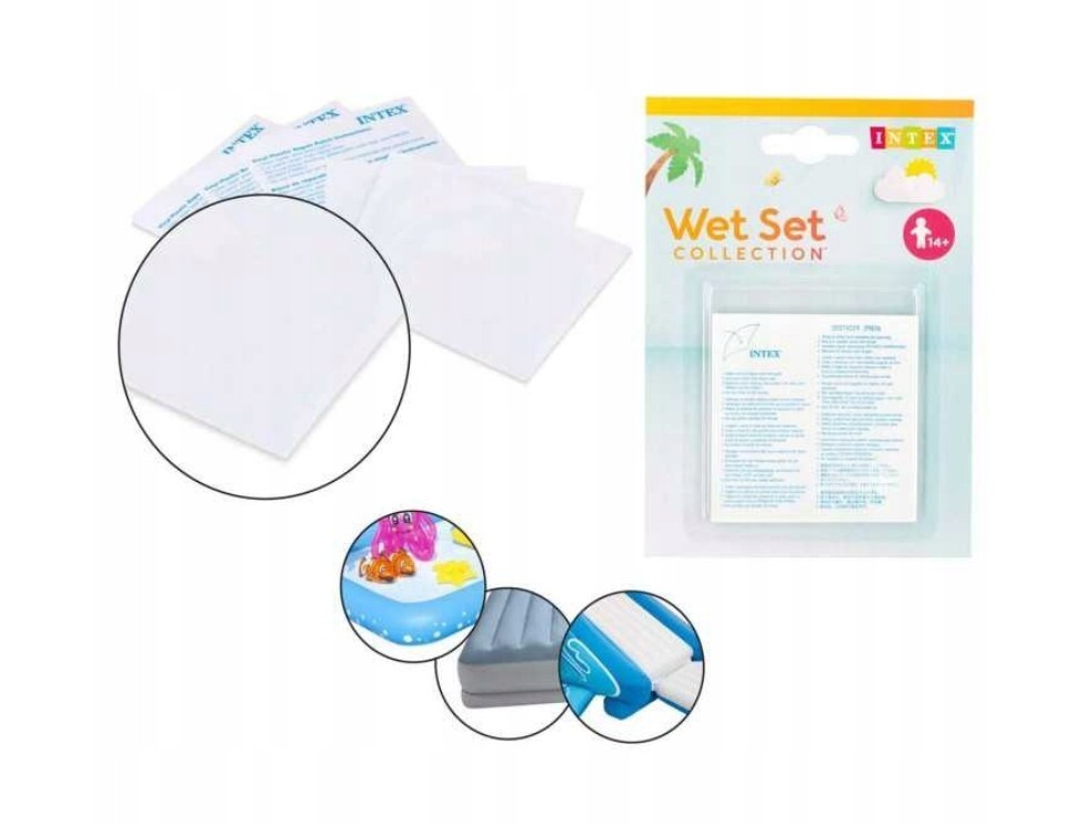 Intex Mehrfarbig Reparatur-Flicken Selbstklebend Ca 7 X 7 Cm Für Aufblasartikel Poolflicken - Image 4