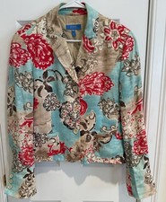 Escada Sport Linen Lined Blazer Size 40