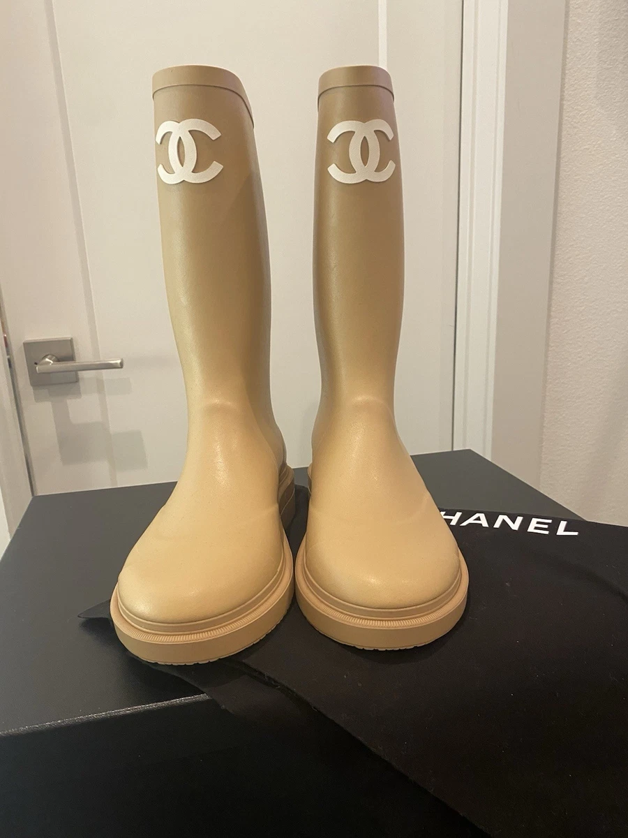 CHANEL Low 3/4 to 1 1/2 Inch Rain Boots for Women for sale | eBay