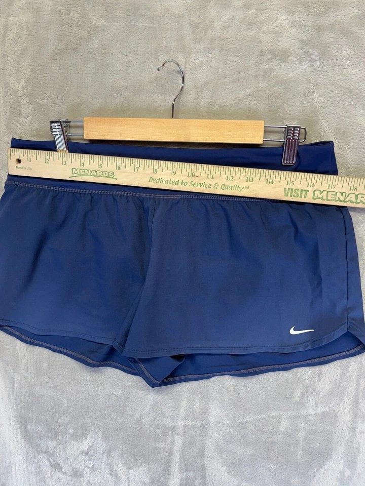 Pantalones Cortos de Natación Nike Board Para Mujer Talla Grande Azul Marino Cintura Elástica Cremallera Clásicos Foto 3 de 4