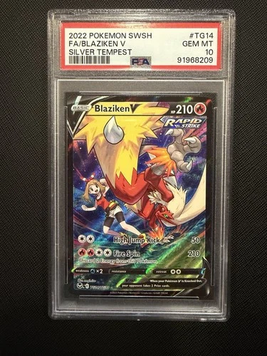 [PSA 10] Blaziken V TG14/TG30 Silver Tempest Trainer Gallery