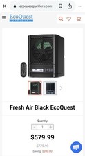 Vollara FreshAir Surround Air Purifier Black ActivePure Remote 3000 sq ft