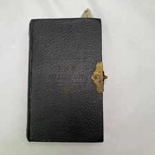 The Soldier Boy Faux Book Stash Box Glass Flask 1904 Hidden Compartment Vintage