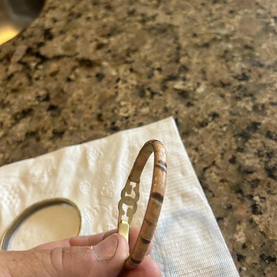 Винтажные браслеты GUCCI из змеиной кожи позолота 24 карата - ИТАЛИЯ - 3 шт. каждый - Изображение 4 из 4