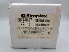 SIMPLEX 2088-9607 185-143 Chrome Door Holder flush Mount 120 VAC 24 VDC/AC