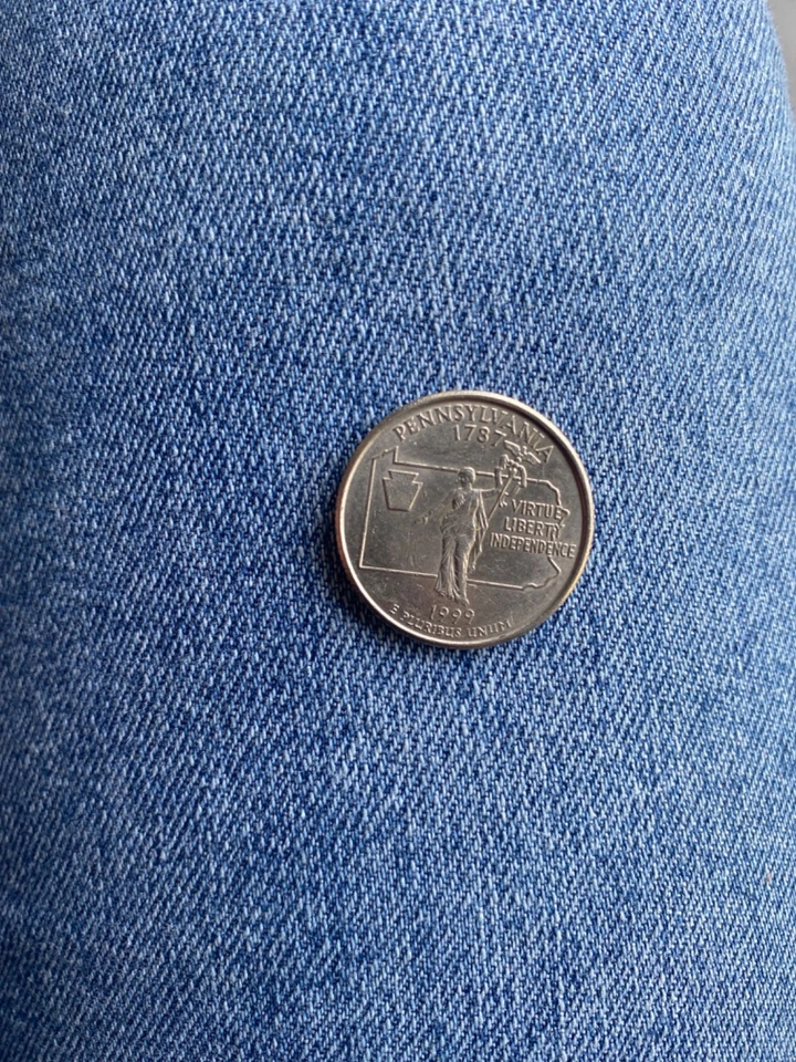 1999 P Pennsylvania State Quarter Rare  - Image 3 of 4