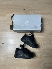 Vintage Nike Air Force 1 TD Low 4C Baby Shoe Black Infant Sneaker 314194-009