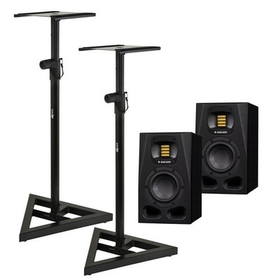 Aktiv-Monitor Adam Audio A4V Stand Set Aktiv Monitor Abhörmonitor Lautsprecher B