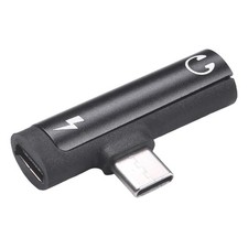 Compact and Portable Type C 2 in 1 Audio Converter for Travel and Daily Use