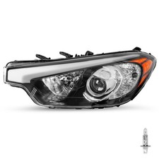 Headlight Assembly,Compatible with 2014-2016 Kia Forte,w/Bulbs,LH