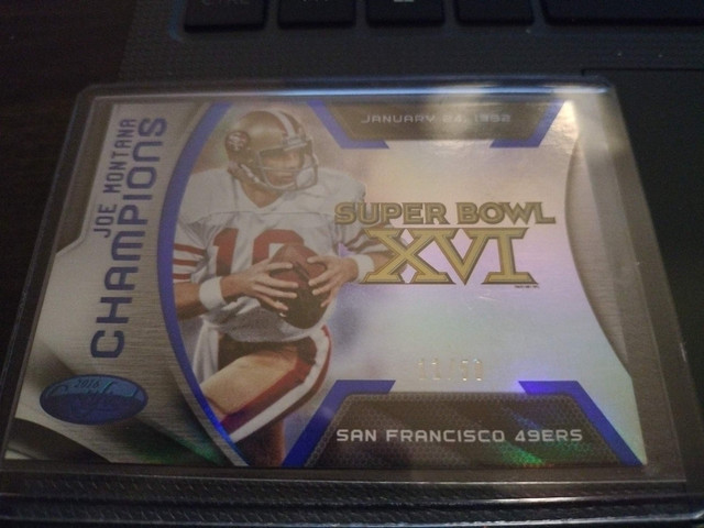 2016 Certified Champions Blue Joe Montana #8 11/50 49ers