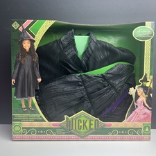 Wicked Deluxe Elphaba Black Defying Gravity Dress Up Set W/ Hat Size 4-6x