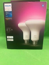Philips Hue 578096 BR-30 E26 LED White  Color Smart Bulb - 2 Pack E14 