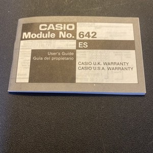 Casio Watch Module 642 Users Guide Manual Instructions