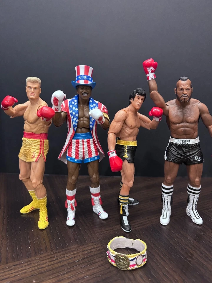 NECA* Apollo Creed Rocky IV 7-inch Action Figure 40th Anniversary RARE*DISPLAY* - Image 2 of 4