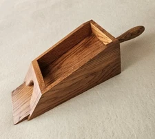 Vintage Oak Wood Poker Blackjack Baccarat Casino Card Dealer Shoe w Handle 