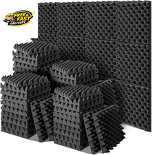60 Pack Acoustic Foam Panels 12 X 12 X 2" Sound Proof Foam Panels for Walls High
