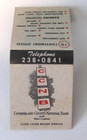 Vintage Matchbook Cover PA Cumberland County National Bank CCNB Front Strike — photo 1