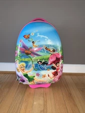 Heys Disney Princess Faeries Hard Shell Rolling Suitcase Girls Travel Luggage