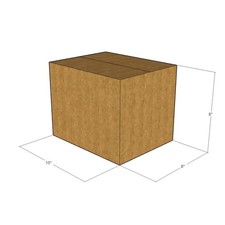 10 10x8x8 Kraft Brown Corrugated Shipping Boxes 32 ECT Single-Wall New