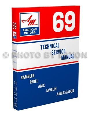 1969 AMC Shop Manuell Amx Javelin Rambler Rebel Ambassador American Motor Dienst