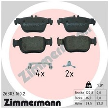 Satz Bremsbeläge Bremsklötze hinten für VW Caddy 5 SBA SBB Golf CD1 CG5 | 636