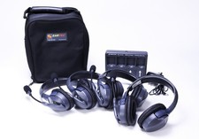 Eartec UltraLITE 5 UL5S Gray Over the Ear Headsets 4 w/ Bag