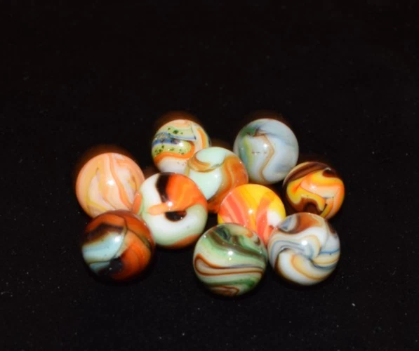 👀⏩Choice Picks Sammy's Mountain Смешанный Мрамор Лот из 10 прибл. Размер 0,625 дюйма как новый! - Изображение 4 из 4