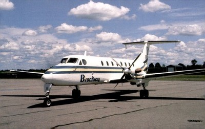 Brockway Air, Ogdensburg, New York, Beechcraft 1900C Postcard