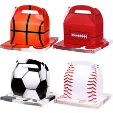 24 Pack Sports Themed Birthday Party Supplies Football Treat Boxes Soccer Par...