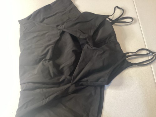 Halara Dress Small Black Athletic Built In Shorts Pockets - Picture 8 of 9