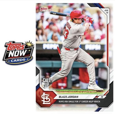 2026 Topps Now MLB #323 Blaze Jordan RC St. Louis Cardinals - PRESALE
