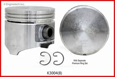 Flat Top Pistons and Premium Rings (Set of 8) for 85-03 Chrysler 318 Size = 040