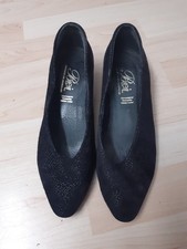 Bleil Pumps - Trachtenschuhe - Dirndlschuh Gr. 6 1/2 (40) - schwarz mit Muster