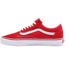VANS Old Skool Red/White Women's Skate Shoes Canvas Size 6.5 US