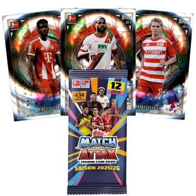 Match Attax Bundesliga 2025/26 Trading Card Chrome Spektrum Aquarelle choose