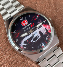 honda civic type R, handmade watch, quartz mo...