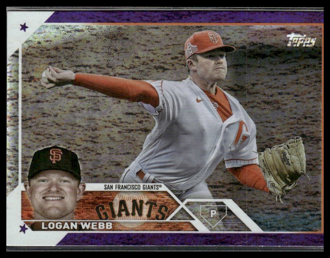 2023 Topps #368 Logan Webb Purple Foilboard #/799