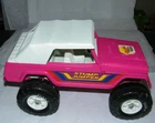 Vintage Tonka Stump Jumper, Jeep, Jeepster, Truck Pressed Steel, Pink Version