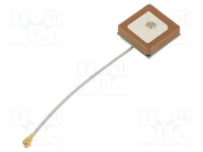 GNSS,GPS 1,5dBi IPEX -40÷85°C Antenne L: 60mm 18x18x4mm RHCP