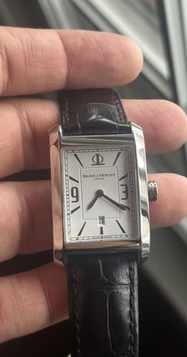 Baume & Mercier Hampton Quartz, men Swiss watch MOA08810 mint condition 