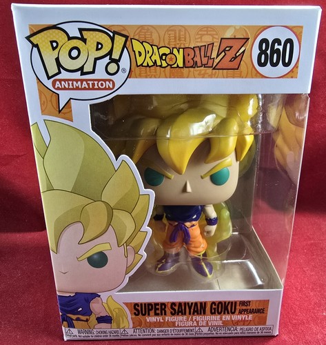 Super Saiyan Goku first appearance # 860 (nib)With Pop Protector - Picture 2 of 7