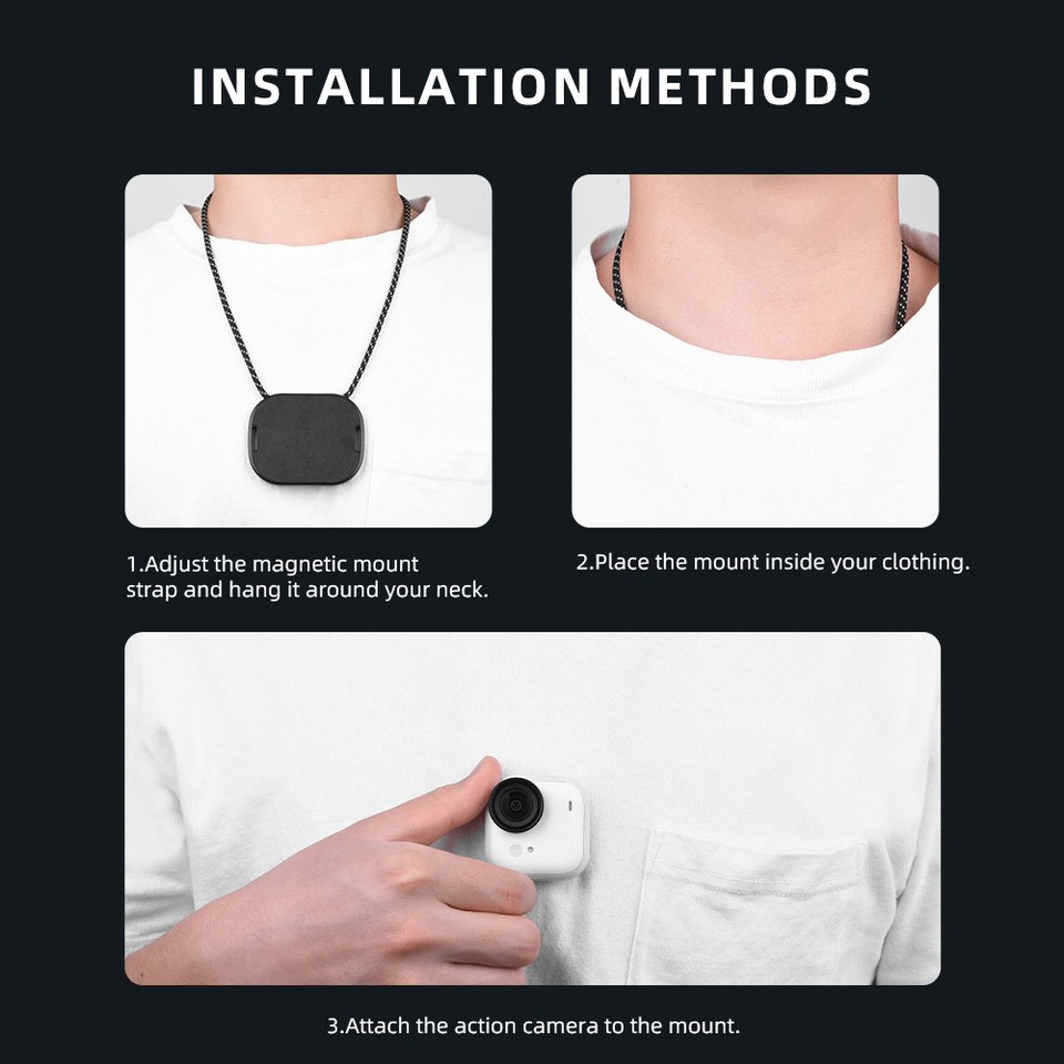 Magnetic Quick Release Backpack Clip Mount For Insta360 GO Ultra Camera ...