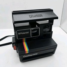 Polaroid Camera Spirit One Step 600 Land Black Instant Rainbow Stripe TESTED