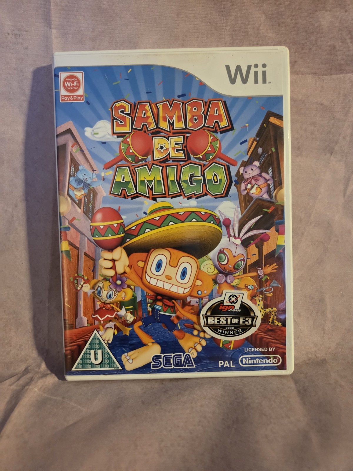 Samba De Amigo Nintendo Wii PAL Rhythm Music Party Game SEGA