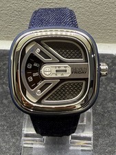 SEVENFRIDAY M-Series Urban Explorer Automatic Steel Blue Denim Mens Watch M1B/01