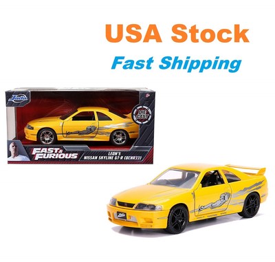 ミニカー FAST&FURIOUS 2001 NISSAN SKYLINE 1/18 ERTL 2 Fast & Furious 1:18 Nissan Skyline R34 GT-R Diecast Model