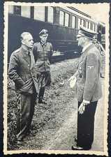 Photograph from the 1940s, German SS commander during World War II